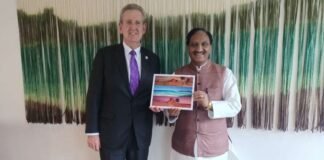 ऑस्ट्रेलिया के उच्चायुक्त बैरी फैरल से पूर्व मुख्यमंत्री एवं केंद्रीय शिक्षा मंत्री डॉ.निशंक ने की भेंट,राष्ट्रीय शिक्षा नीति पर की चर्चा