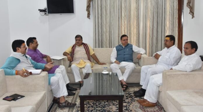 मुख्यमंत्री पुष्कर धामी ने भाजपा के राष्ट्रीय प्रवक्ता संबित पात्रा से उत्तराखण्ड में हर घर तिरंगा अभियान की तैयारियों के संबंध किया विचार विमर्श