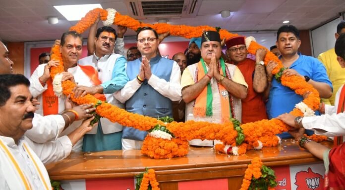 भाजपा प्रदेश पदाधिकारियों एवं महानगर कार्यकर्ताओं ने किया नवनियुक्त अध्यक्ष महेंद्र भट्ट का भव्य स्वागत