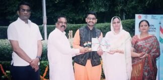 उत्तराखंड देवभूमि के सपूत अनिरुद्ध उनियाल “चंडीगढ स्टेट अवार्ड-राजकीय सम्मान” से सम्मानित