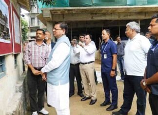 नई दिल्ली में निर्माणाधीन भवन ‘उत्तराखण्ड निवास’ का सीएम धामी ने किया निरीक्षण