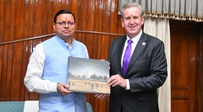 ऑस्ट्रेलिया के उच्चायुक्त बैरी ओ फैरेल ने सीएम पुष्कर धामी से की भेंट