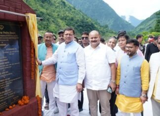 मुख्यमंत्री पुष्कर सिंह धामी ने भारत-नेपाल के बीच काली नदी पर मोटर पुल का किया शिलान्यास
