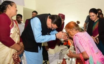 रूद्रप्रयागः-मुख्यमंत्री पुष्कर धामी ने किया जनप्रतिनिधियों से संवाद