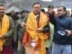 बर्फ़बारी के बीच केदारनाथ धाम पहुँचे सीएम धामी,निर्माणकार्यों का लिया जायज़ा