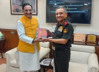 पूर्व शिक्षा मंत्री एवं हरिद्वार सांसद डा.रमेश पोखरियाल निशंक ने CDS अनिल चौहान से की शिष्टाचार भेंट