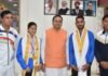 एथलीट मानसी नेगी और सूरज पंवार ने की सीएम धामी से भेंट,मुख्यमंत्री ने की दो-दो लाख रुपये की धनराशि देने की घोषणा