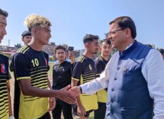 मुख्यमंत्री पुष्कर धामी ने टनकपुर में किया द हिमालयन कप फुटबॉल टूर्नामेंट-2022 का शुभारंभ कहा-देहरादून में बनाई जा रही है स्पोर्ट्स यूनिवर्सिटी