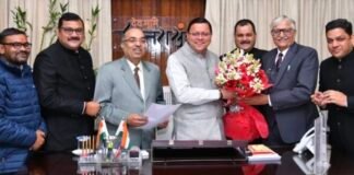 उत्तराखंडः-बार काउंसिल ऑफ उत्तराखंड के पदाधिकारियों ने सीएम धामी से की भेंट,हाईकोर्ट को हल्द्वानी शिफ्टिंग करने की की सराहना