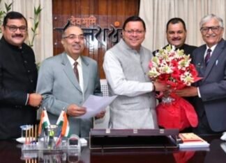 उत्तराखंडः-बार काउंसिल ऑफ उत्तराखंड के पदाधिकारियों ने सीएम धामी से की भेंट,हाईकोर्ट को हल्द्वानी शिफ्टिंग करने की की सराहना