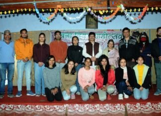 अल्मोड़ा-मोहन उप्रेती लोक संस्कृति कला एवं विज्ञान शोध समिति द्वारा आयोजित कुमाउनी लोक चित्रकला ऐपण प्रर्दशनी का विधायक मनोज तिवारी किया उद्घाटन