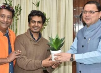उत्तराखंड पहुंचे फिल्म अभिनेता नवाजुद्दीन सिद्दीकी,सीएम धामी से की भेंट