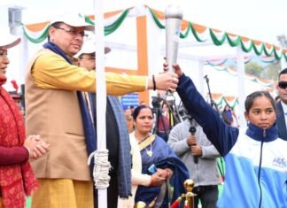 मुख्यमंत्री पुष्कर धामी ने किया राज्य स्तरीय खेल महाकुंभ-2022 का शुभारंभ,खिलाड़ियों के भोजन के लिए 225 रूपये की धनराशि देने की घोषणा