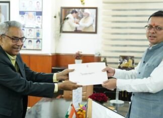 मुख्यमंत्री पुष्कर धामी से मिले ओडिशा के पर्यटन एवं संस्कृति मंत्री,पुरुष विश्वकप हॉकी के आयोजन में प्रतिभाग के लिए सौंपा निमंत्रण पत्र