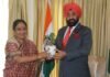 विधानसभा अध्यक्ष ऋतु खंडूड़ी ने विधानसभा के शीतकालीन सत्र के समापन के बाद,राज्यपाल लेफ्टिनेंट जनरल गुरमीत सिंह से की शिष्टाचार भेंट