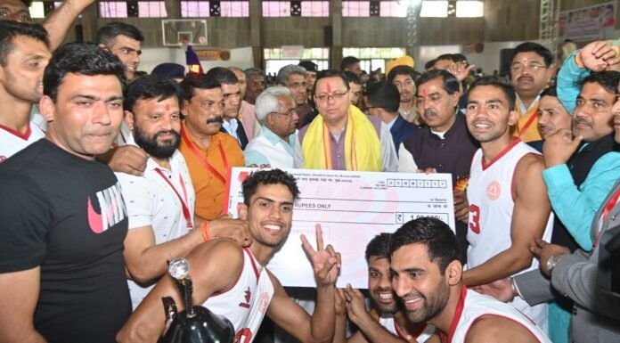 Uttarakhand News:-हरिद्वार में बनेगा अन्तर्राष्ट्रीय स्तर का बास्केटबॉल कोर्ट,सीएम धामी ने की घोषणा
