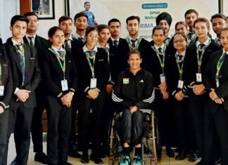 एथलीट एवं पैरालंपिक पदक विजेता गरिमा जोशी पहुंची डीपीएमआई संस्थान,छात्र-छात्राओं के साथ साझा किए अपने अनुभव