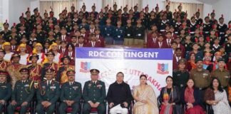 मुख्यमंत्री पुष्कर धामी ने किया गणतन्त्र दिवस परेड में उत्कृष्ट प्रदर्शन करने वाले एनसीसी कैडेट्स व आरडीसी दल को सम्मानित