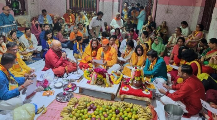 रामनवमी के शुभअवसर पर शिव मंदिर जल वायु विहार नोएडा में भव्य आनन्दमय कार्यक्रम का आयोजन