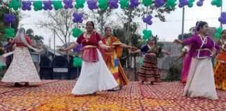 Holi-2023:-नोएडा के जलवायु विहार में होली एवं अंतर्राष्ट्रीय महिला दिवस पर ग्लोबल योग मिशन के सदस्यों द्वारा रंगारंग कार्यक्रम का आयोजन