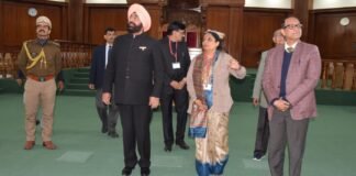 Uttarakhand Budget:-भराड़ीसैंण पहुंचे राज्यपाल लेफ्टिनेंट जनरल (से.)गुरमीत सिंह,विधानसभा अध्यक्ष ऋतु खंडूरी भूषण के साथ विधानसभा परिसर का किया निरक्षण