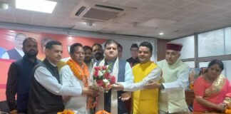 उत्तराखंड:-उत्तरकाशी,चमोली,देहरादून एवं हरिद्वार जनपद से कांग्रेस समेत विभिन्न दलों से जुड़े ओबीसी समाज के प्रदेश पदाधिकारियों व वरिष्ठ कार्यकर्ताओं ने की भाजपा सदस्यता ग्रहण