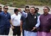 Dehradun:-मालदेवता प्राकृतिक आपदा प्रभावित क्षेत्र में चल रहे राहत कार्यों का सीएम धामी ने किया निरीक्षण,आपदा प्रभावित भैंसवाड़ा एवं छमरौली के परिवारों को वितरित किए राहत राशि के चेक