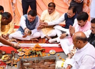 Kashipur:-मुख्यमंत्री पुष्कर धामी ने काशीपुर में किया भाजपा जिला कार्यालय का भूमि पूजन एवं शिलान्यास