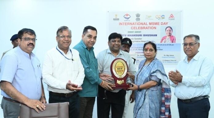 Haridwar:-सिडकुल मैन्युफैक्चर एसोसिएशन द्वारा अंतरराष्ट्रीय एमएसएमई दिवस पर आयोजित समारोह में शामिल हुई विधानसभा अध्यक्ष,उत्कृष्ट योगदान देने वाले उद्योगों और वित्तीय संस्थानों को किया सम्मानित