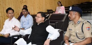 Uttarakhand:-मुख्यमंत्री पुष्कर धामी ने आपदा के दृष्टिगत कुमाऊँ मण्डल में जिलाधिकारी एवं वरिष्ठ पुलिस अधीक्षकों से वीडियो कॉन्फ्रेंसिंग के माध्यम से की समीक्षा