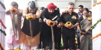 Uttarakhand:-राज्यपाल लेफ्टिनेंट जनरल गुरमीत सिंह,सीडीएस अनिल चौहान ने किया सैन्य धाम में ‘अमर जवान ज्योति’का शिलान्यास,1734 शहीदों के आंगन से लाई गई पवित्र मिट्टी,28 नदियों का पवित्र जल किया अर्पित