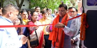 Uttarakhand:-मुख्यमंत्री पुष्कर धामी ने पिटकुल द्वारा प्रदान की जा रही कम्प्यूटर ऑन व्हील वाहन का किया फ्लैग ऑफ