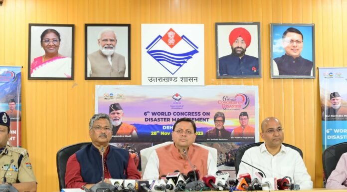 Uttarakhand:-देहरादून में होगा 6वाँ विश्व आपदा प्रबंधन सम्मेलन,अमिताभ बच्चन होगें सम्मेलन के ब्रांड एंबेसडर