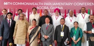 GHANA:-66वें राष्ट्रमंडल संसदीय संघ सम्मेलन के उद्घाटन समारोह में उत्तराखंड विधानसभा अध्यक्ष ने प्रतिभाग कर देश का किया प्रतिनिधित्व