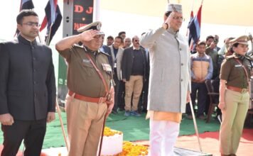 Uttarakhand Foundation Day:-ग्रीष्मकालीन राजधानी गैरसैंण में धूमधाम से मना राज्य स्थापना दिवस,अमर शहीदों एवं राज्य आंदोलनकारियों को किया नमन