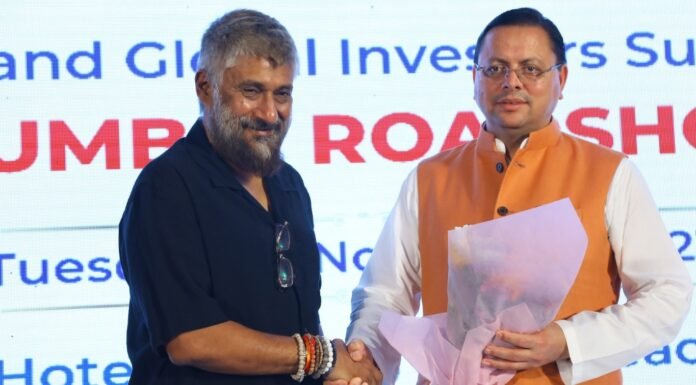 CM Dhami Mumbai Visit:-मुंबई में सीएम धामी ने किया फिल्म उद्योग से जुड़ी हस्तियों से विचार विमर्श,ग्लोबल इन्वेस्टर समिट के लिए किया आमंत्रित