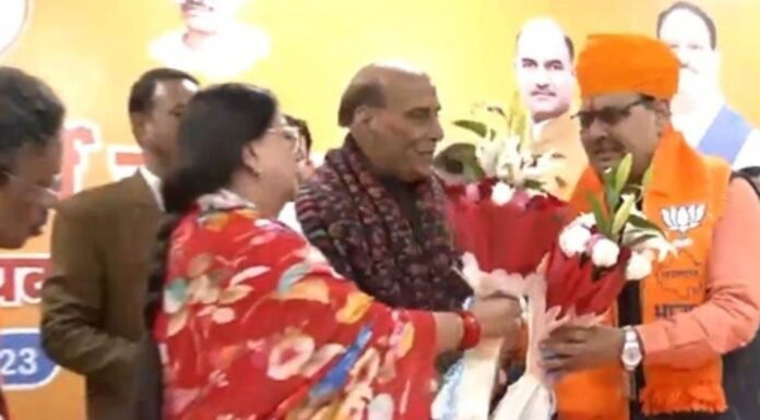 Rajasthan CM:-भजन लाल शर्मा होंगे राजस्थान के मुख्यमंत्री,सीएम धामी ने दी शुभकामना