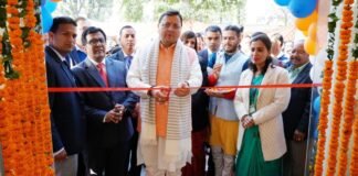मुख्यमंत्री पुष्कर धामी ने सचिवालय परिसर में गढ़वाल मण्डल विकास निगम द्वारा स्थापित कैन्टीन का किया शुभारम्भ