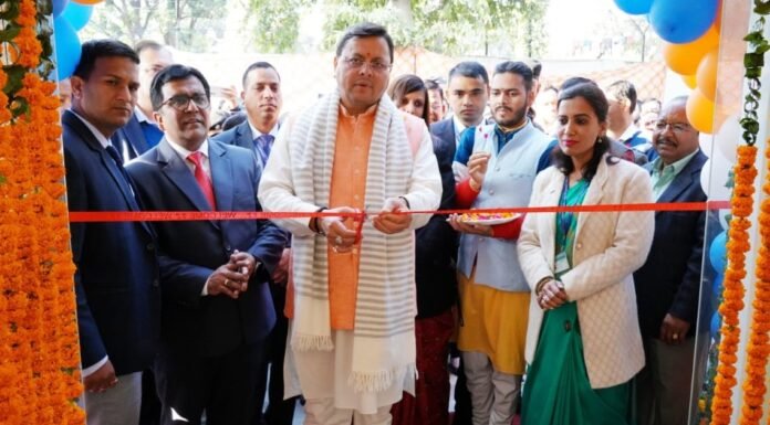 मुख्यमंत्री पुष्कर धामी ने सचिवालय परिसर में गढ़वाल मण्डल विकास निगम द्वारा स्थापित कैन्टीन का किया शुभारम्भ