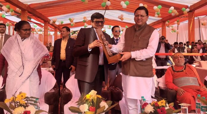 मुख्यमंत्री पुष्कर धामी ने जनता कृषक इंटर कॉलेज पंवासा जिला सम्भल के रजत जयंती वार्षिकोत्सव में किया प्रतिभाग