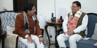 New Delhi:-केंद्रीय कोयला एवं खान मंत्री प्रल्हाद जोशी से सीएम धामी ने की भेंट पिट-हेड थर्मल पावर प्लांट को लेकर की ये मांग