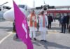 Pithoragarh:-नैनीसैनी एयरपोर्ट से देहरादून के लिए विमान सेवा का सीएम धामी ने किया शुभारंभ,सप्ताह में तीन दिन मिलेगी सुविधा