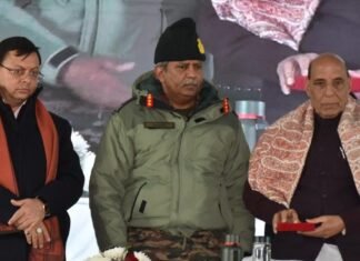 Uttarakhand:-रक्षा मंत्री राजनाथ सिंह ने उत्तराखंड में किया 35 इंफ्रास्ट्रक्चर परियोजनाओं का उद्घाटन,सीएम धामी भी रहे मौजूद