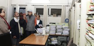 Uttarakhand:-अपर मुख्य सचिव ने किया सचिवालय में मुख्यमंत्री अनुभागों का औचक निरीक्षण,15 फरवरी तक सभी व्यवस्थाओं को दुरुस्त करने के दिए निर्देश