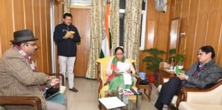 Kotdwar:-वन विभागयोजनाओं एवं की लालढांग चिल्लरखाल मोटर मार्ग के संबंध में प्रमुख वन संरक्षक उत्तराखंड ने विधानसभा अध्यक्ष की भेंट,विभिन्न योजनाओं की दी जानकारी