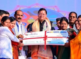 Almora:-आजीविका महोत्सव में सीएम धामी ने किया प्रतिभाग,20213.60 लाख रू.की योजनाओं का किया लोकार्पण एवं शिलान्यास