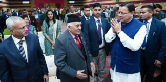 Dehradun:-उत्तराखंड पूर्व सैनिक कल्याण निगम लि.के 20वें स्थापना दिवस समारोह में शामिल हुए सीएम धामी कहा-उपनल के भवन के लिए निःशुल्क उपलब्ध करायी जायेगी भूमि