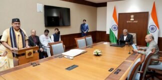 Uttarakhand:-भाजपा प्रदेश अध्यक्ष महेंद्र भट्ट ने ली राज्य सभा सांसद की शपथ,पीएम मोदी और केंद्र का जताया आभार