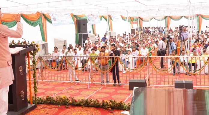 Dehradun:-सीएम धामी ने सौंग नदी के तट पर स्थित जौली नहर के हेड पर जल संरक्षण और संर्वद्धन योजना का किया लोकार्पण