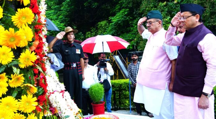 Dehradun:-कारगिल विजय दिवस के अवसर पर सीएम धामी ने की शहीद सैनिकों और उनके परिवारजनों के लिए 4 बड़ी घोषणाएं,जानिए क्या हैं